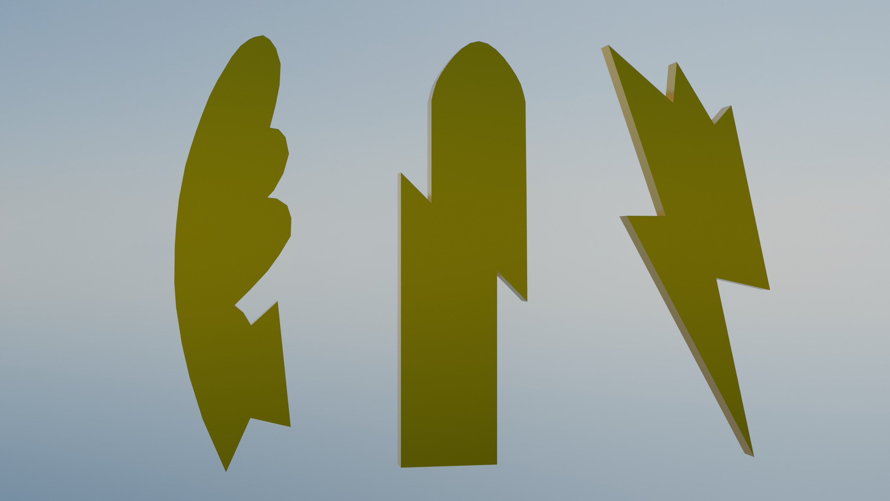 Pokemon Unova Gym Badges Low-poly 3D model_10