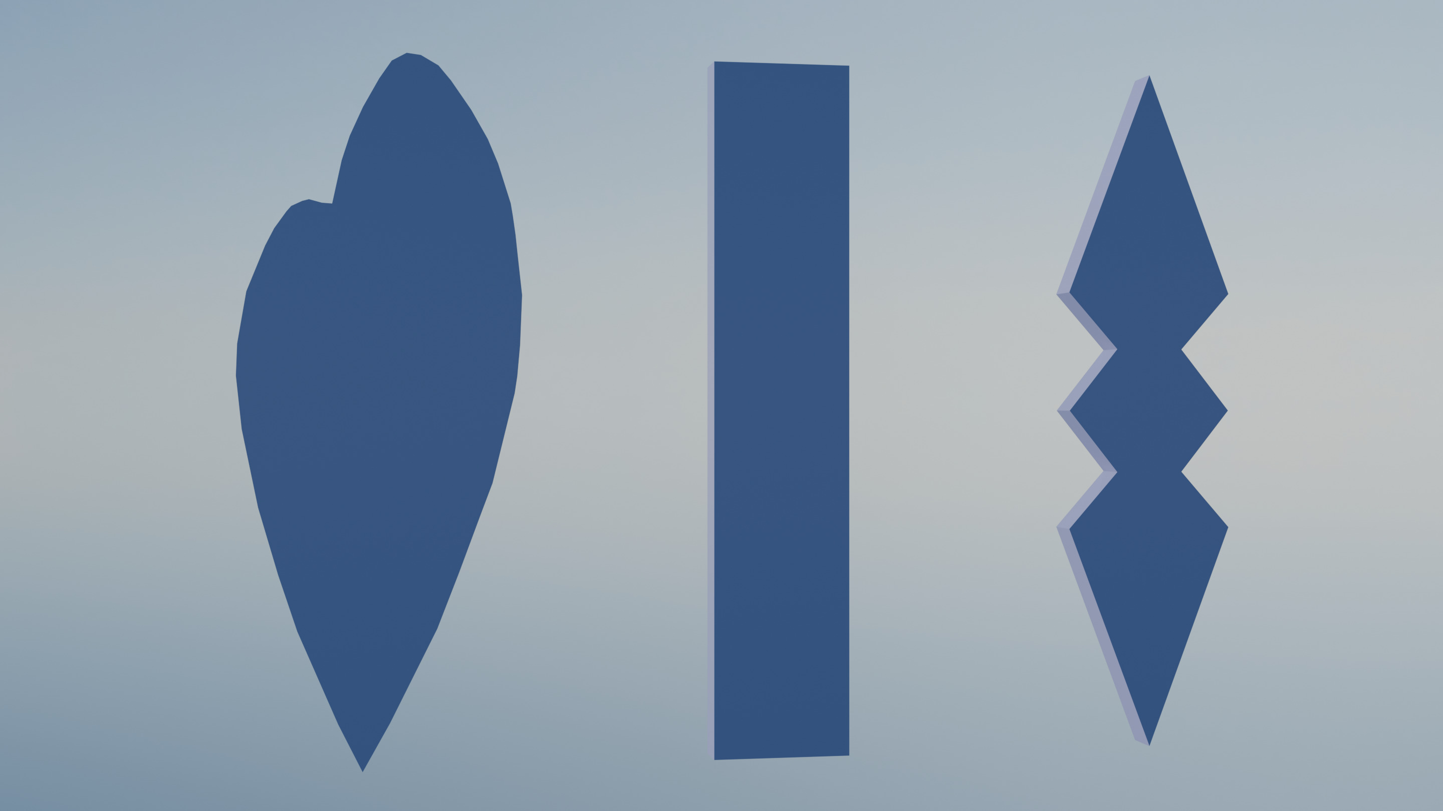 Pokemon Unova Gym Badges Low-poly 3D model_5