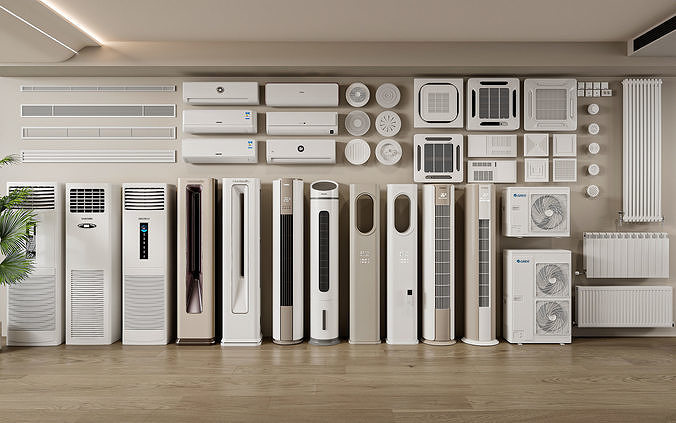 Air Conditioner and HVAC 3D Pack 22 3D model