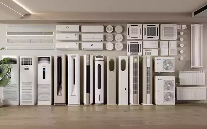 Air Conditioner and HVAC 3D Pack 22 3D model