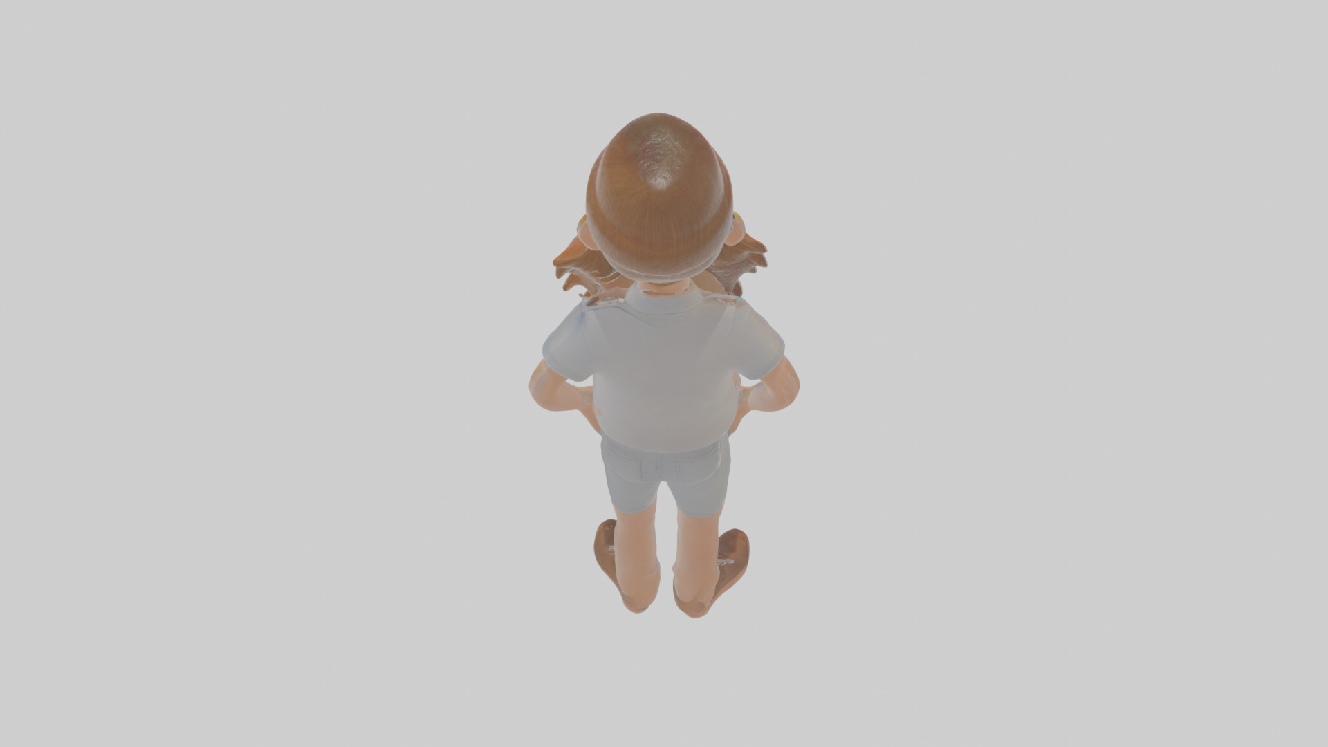 Cartoon Becard Low-poly 3D model_24