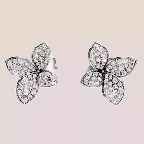 Pasqual Bruni  giardini segreti flower stud earrings