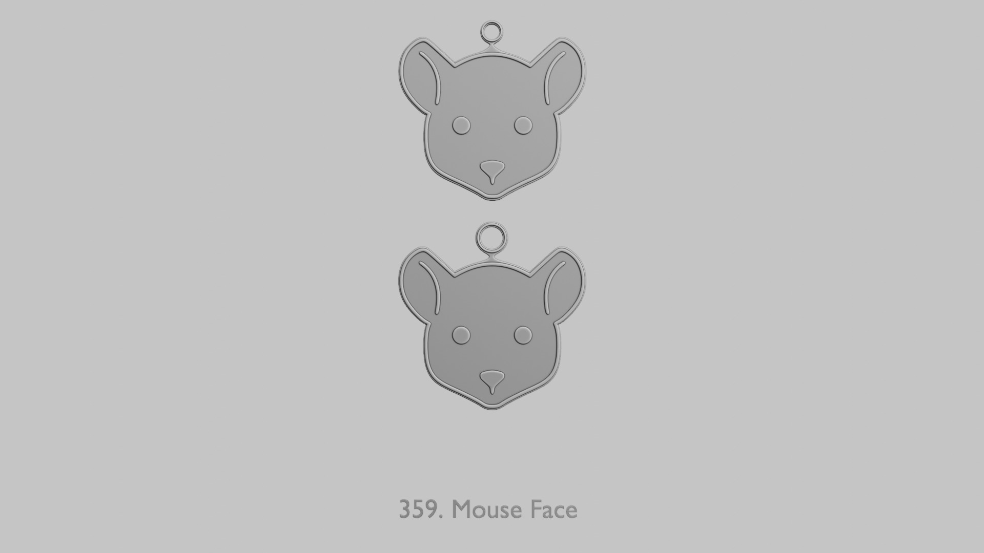 Creature Face Pendants Pack Whimsy Expressions 3D print model_37