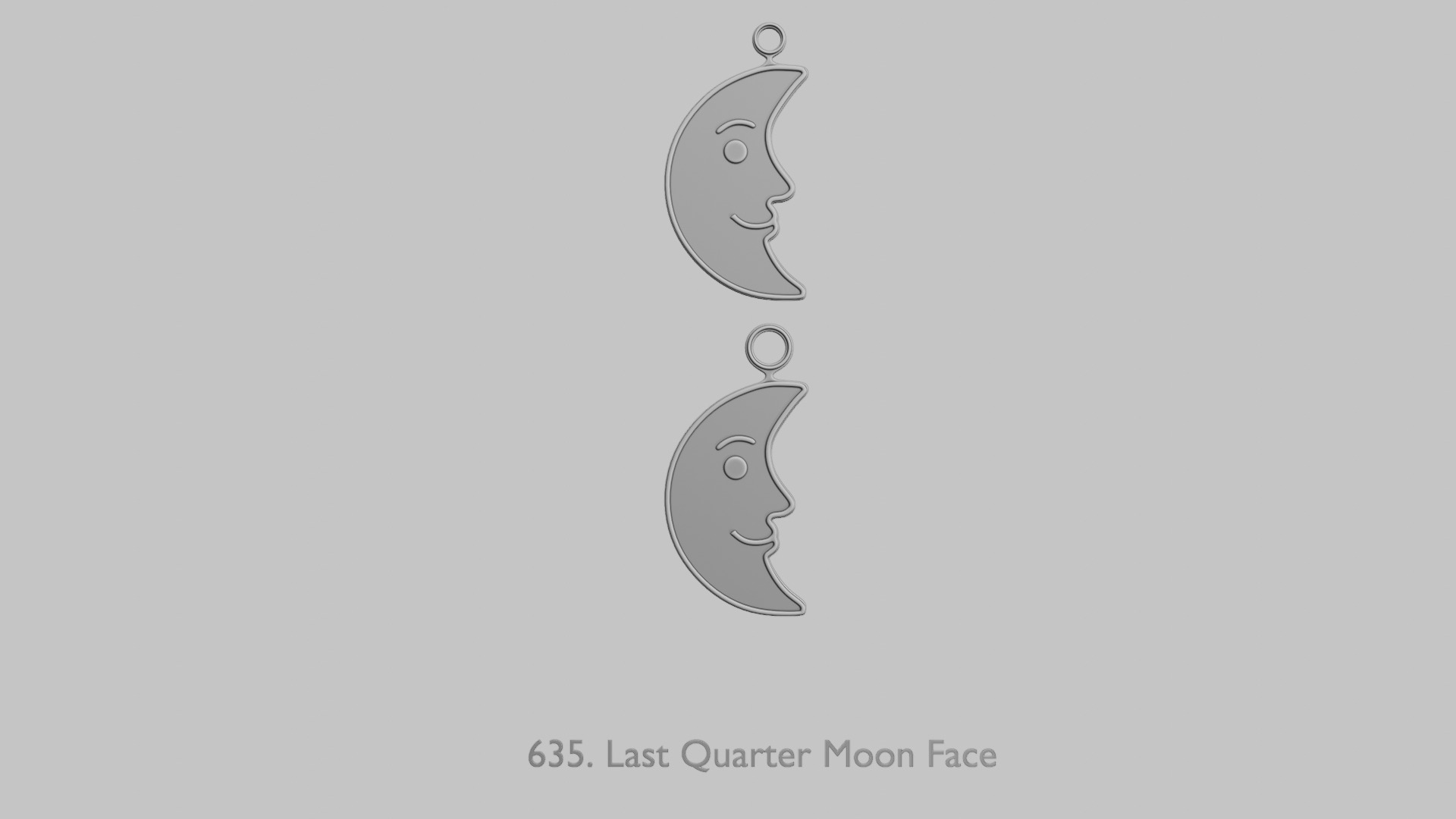 Creature Face Pendants Pack Whimsy Expressions 3D print model_47