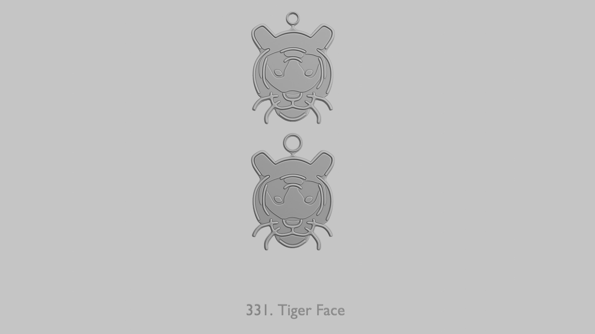 Creature Face Pendants Pack Whimsy Expressions 3D print model_31