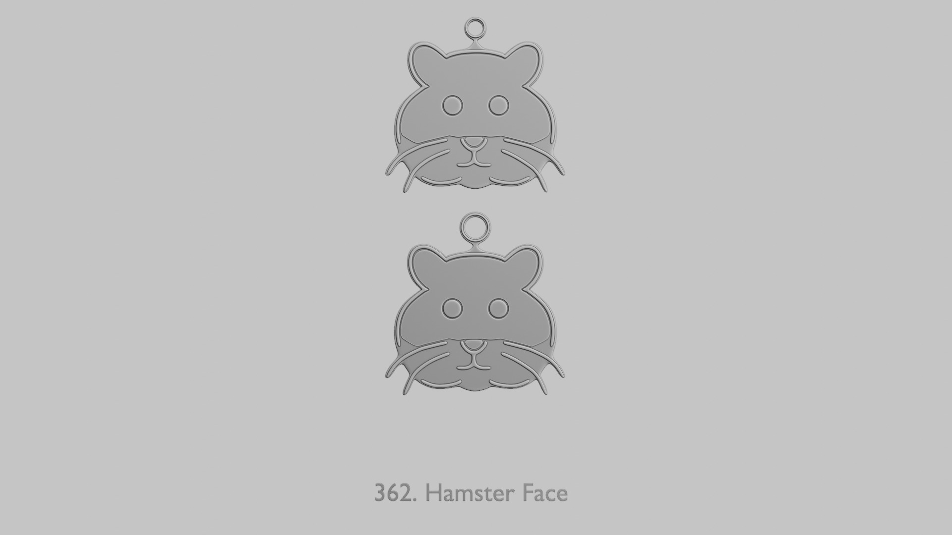 Creature Face Pendants Pack Whimsy Expressions 3D print model_38