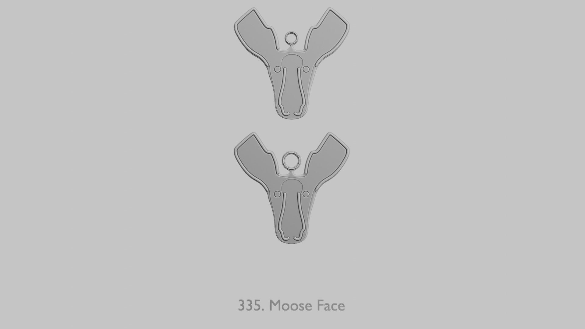 Creature Face Pendants Pack Whimsy Expressions 3D print model_33