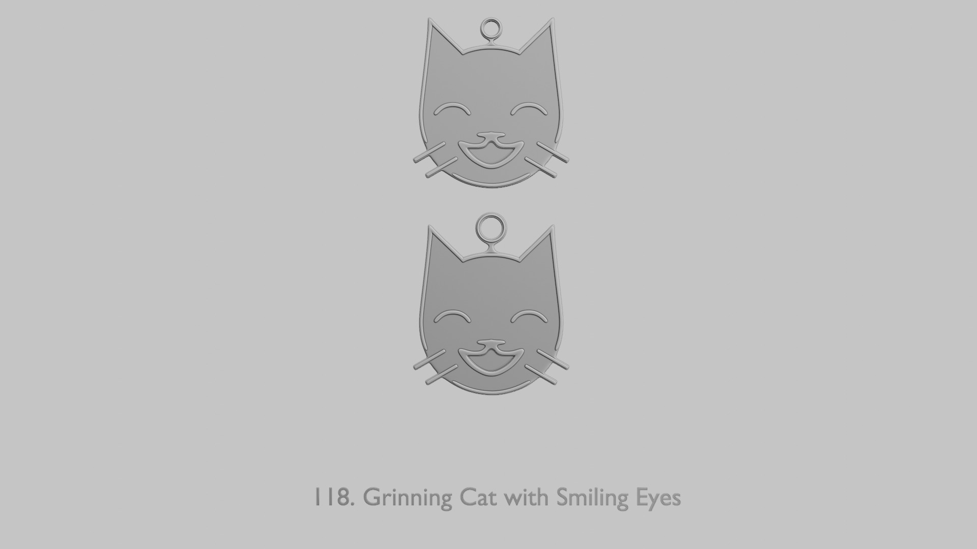 Creature Face Pendants Pack Whimsy Expressions 3D print model_14