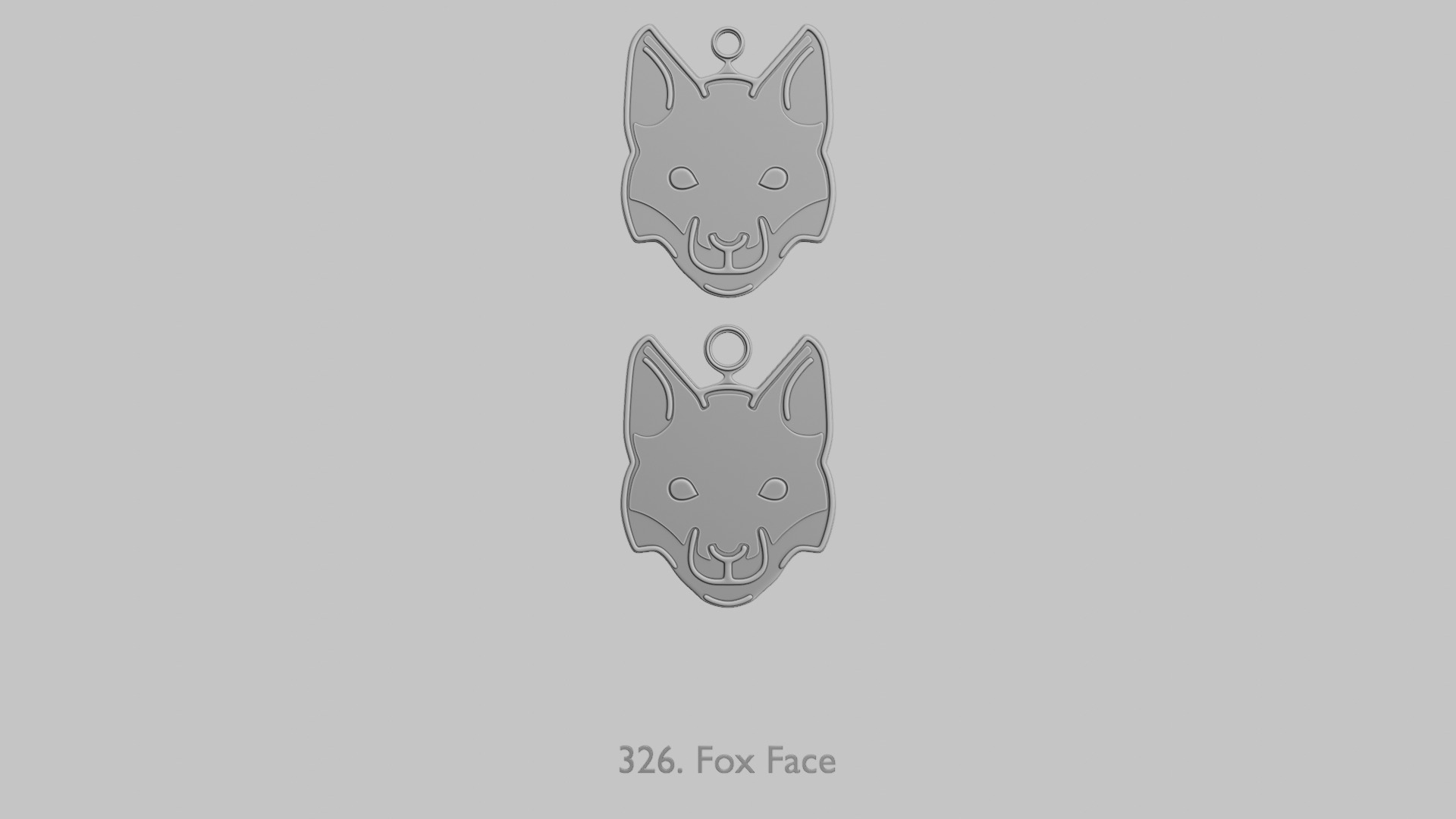 Creature Face Pendants Pack Whimsy Expressions 3D print model_28