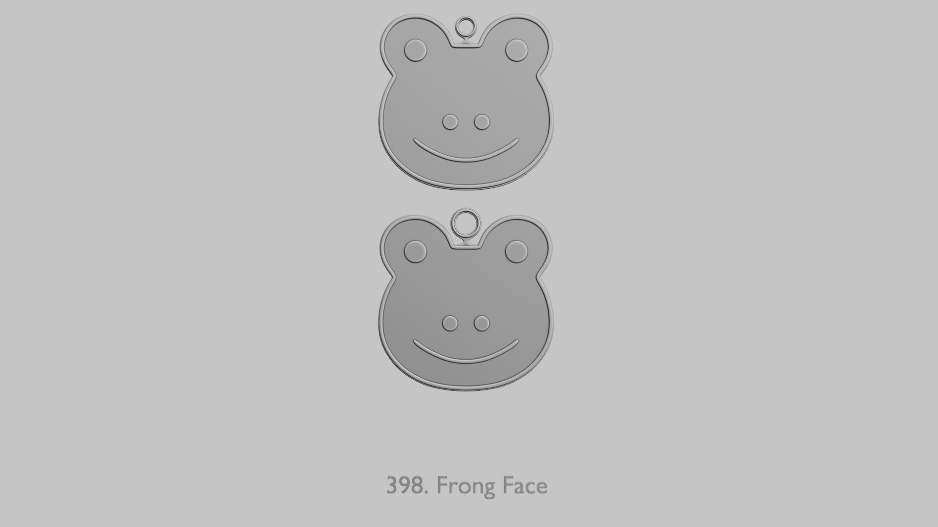Creature Face Pendants Pack Whimsy Expressions 3D print model_44
