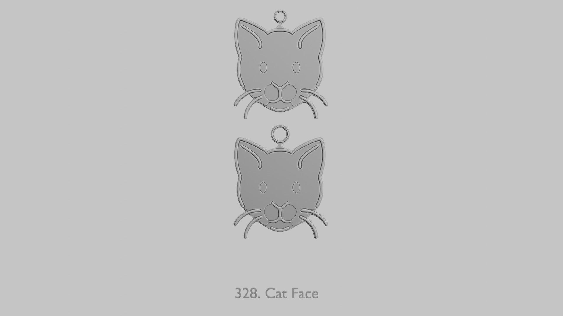 Creature Face Pendants Pack Whimsy Expressions 3D print model_29