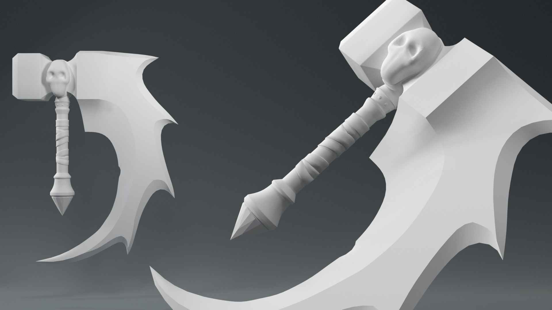 The Basher Blades Low-poly 3D model_1