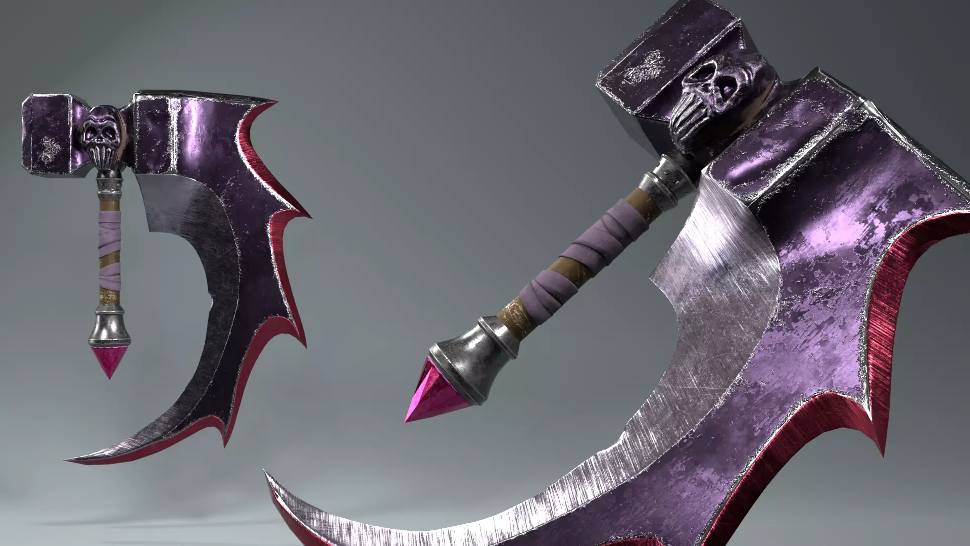 The Basher Blades Low-poly 3D model_0