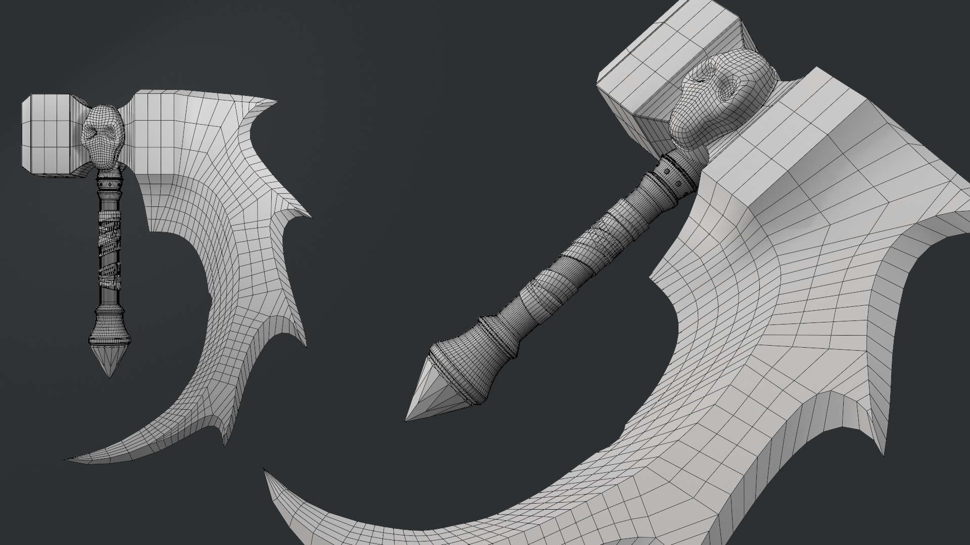 The Basher Blades Low-poly 3D model_2