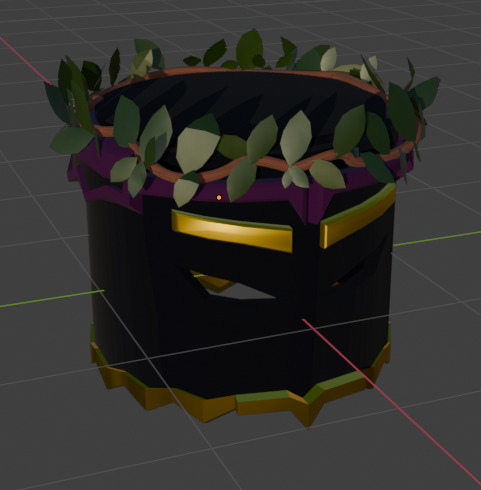 Bucket Helmet Low-poly 3D model_1