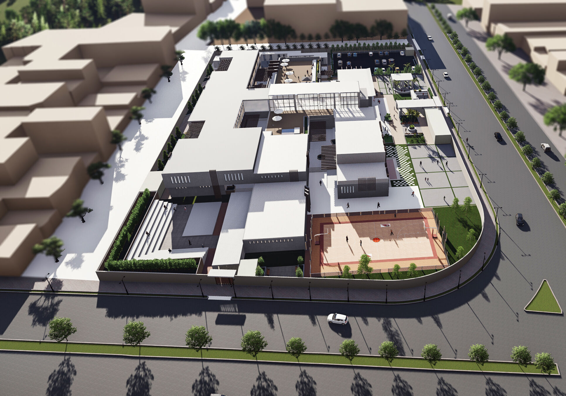 Cultural Educational Complex Design 3D model_10