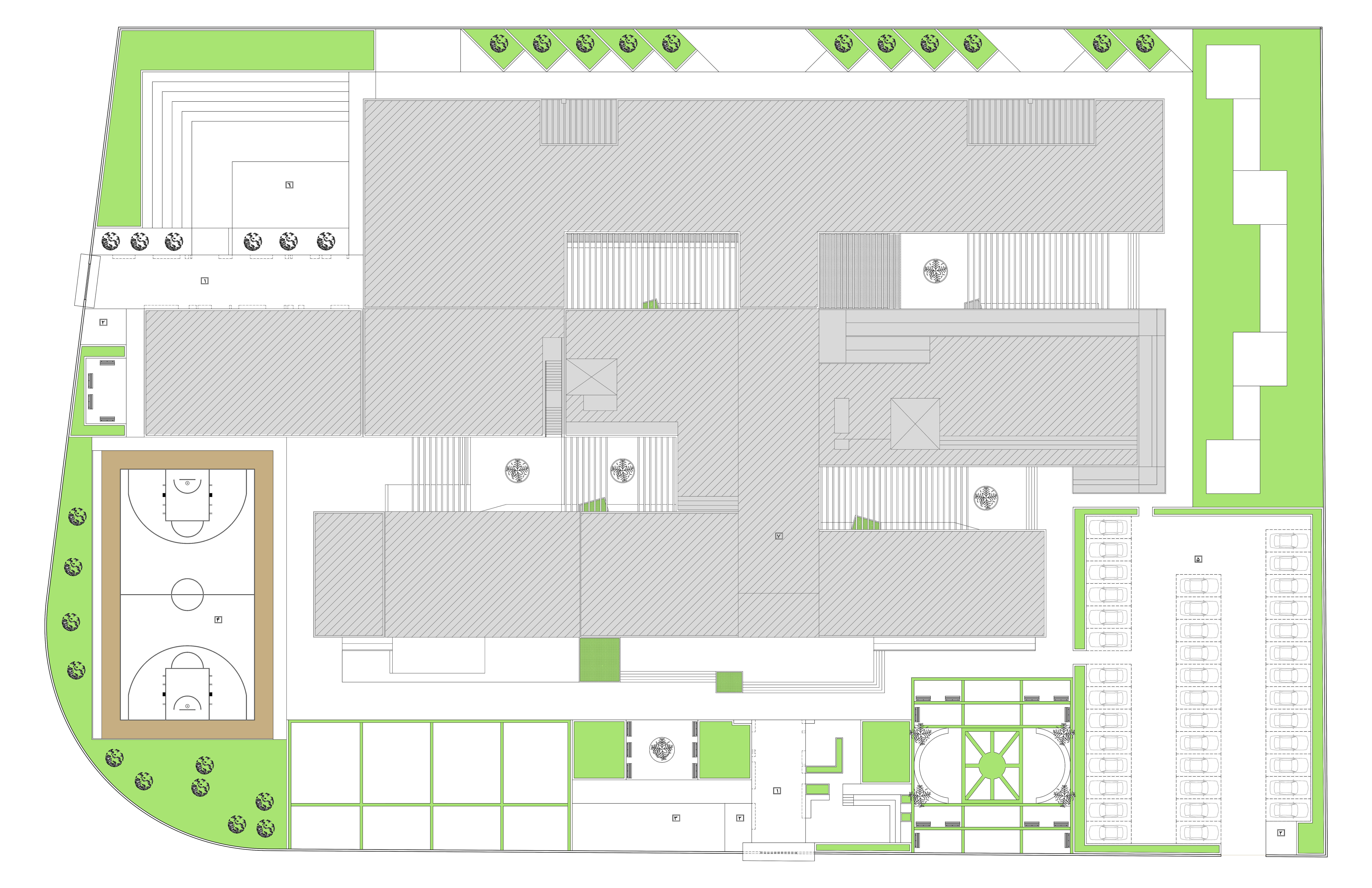 Cultural Educational Complex Design 3D model_1