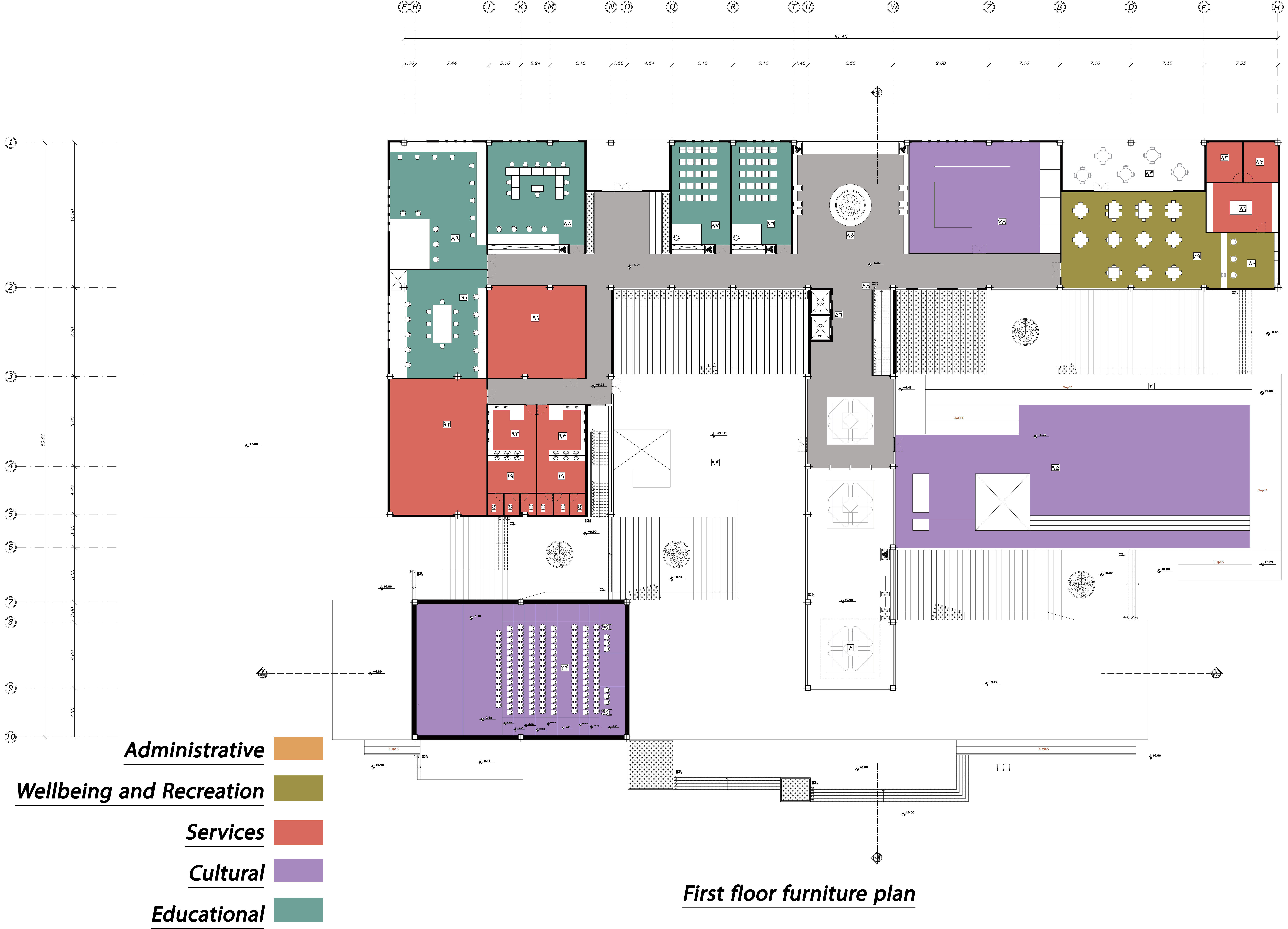 Cultural Educational Complex Design 3D model_21