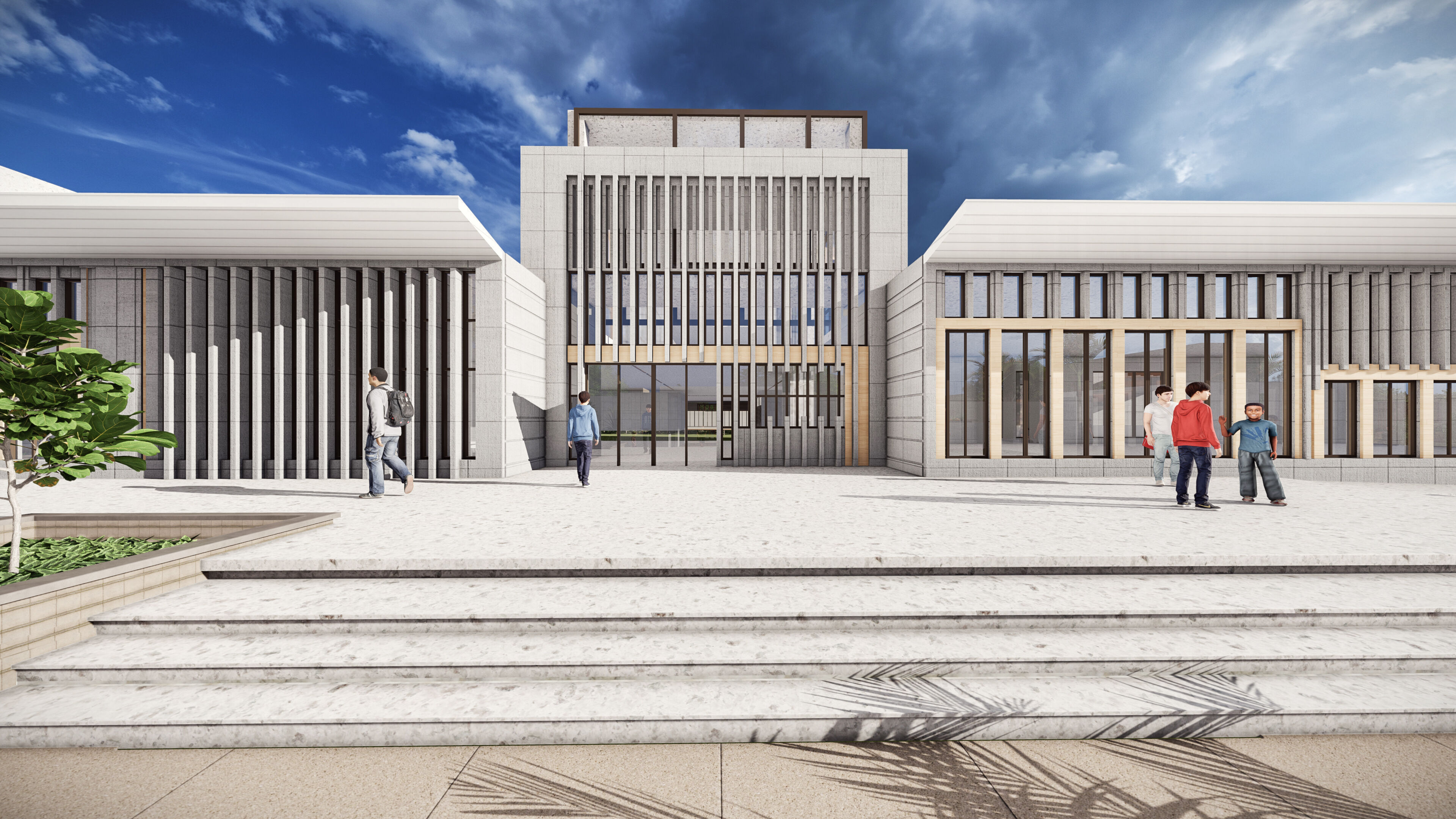 Cultural Educational Complex Design 3D model_19