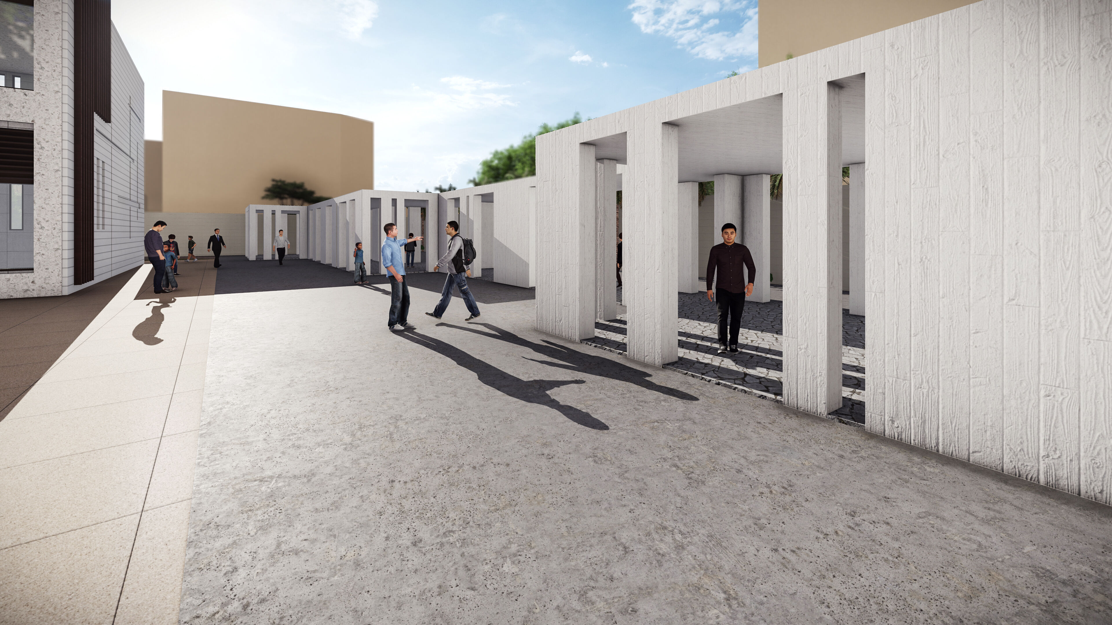 Cultural Educational Complex Design 3D model_7