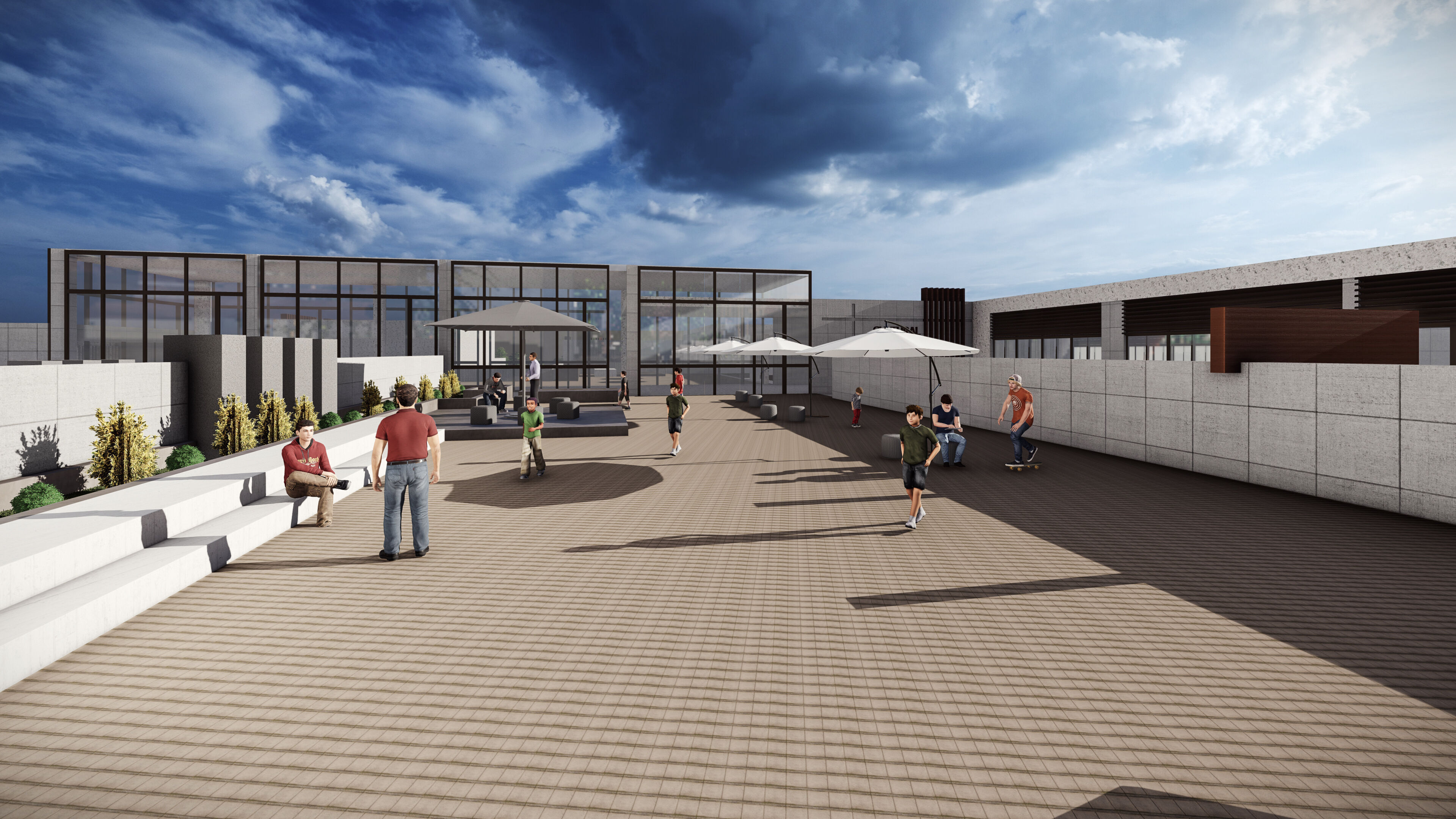 Cultural Educational Complex Design 3D model_8