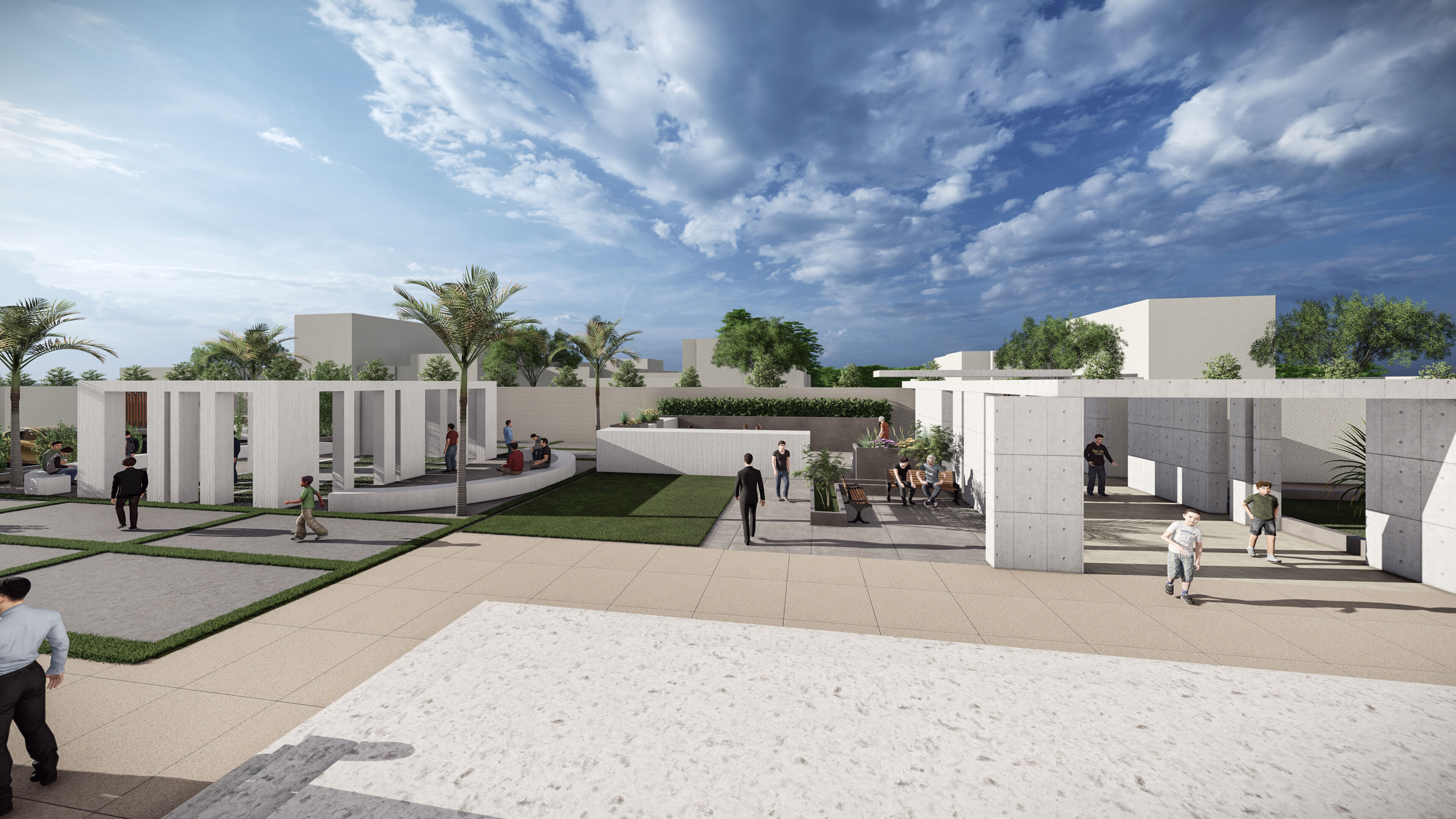 Cultural Educational Complex Design 3D model_2