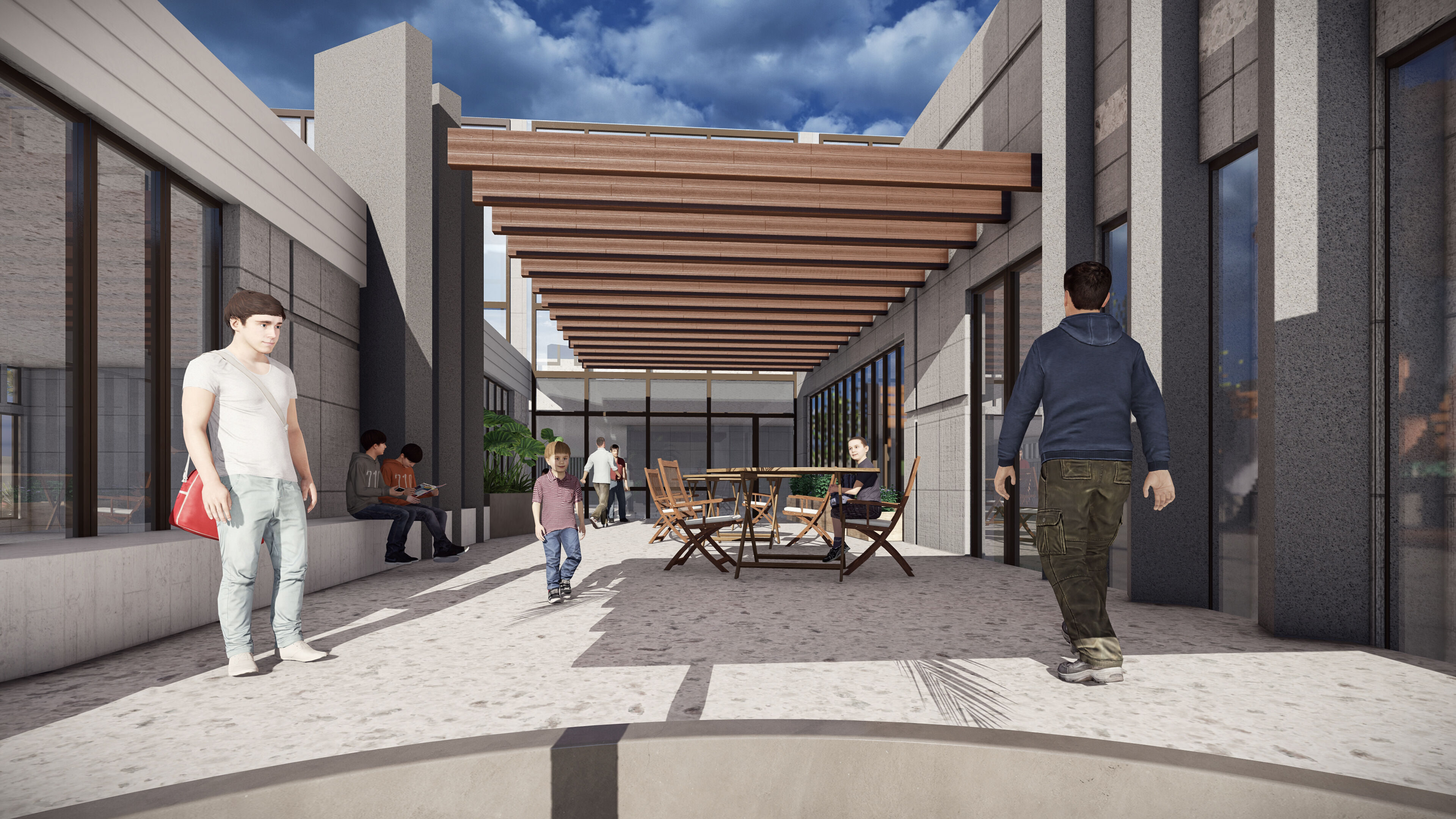 Cultural Educational Complex Design 3D model_4