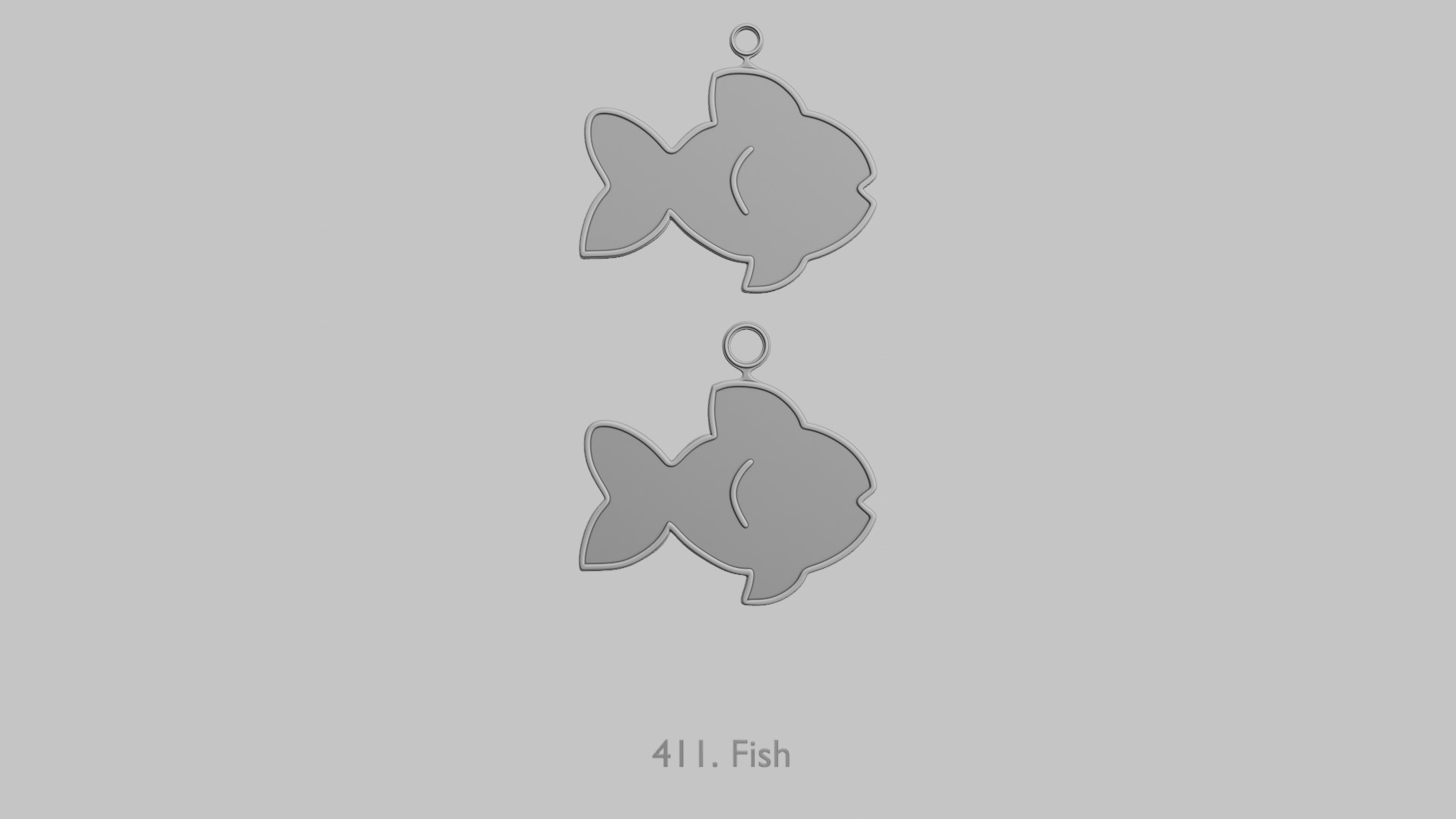 Creatures Aquatic Life Pendant Pack 3D print model_2