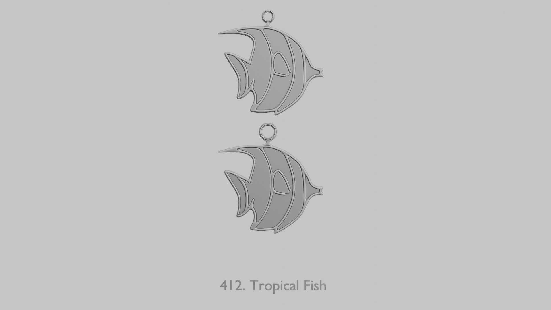Creatures Aquatic Life Pendant Pack 3D print model_17