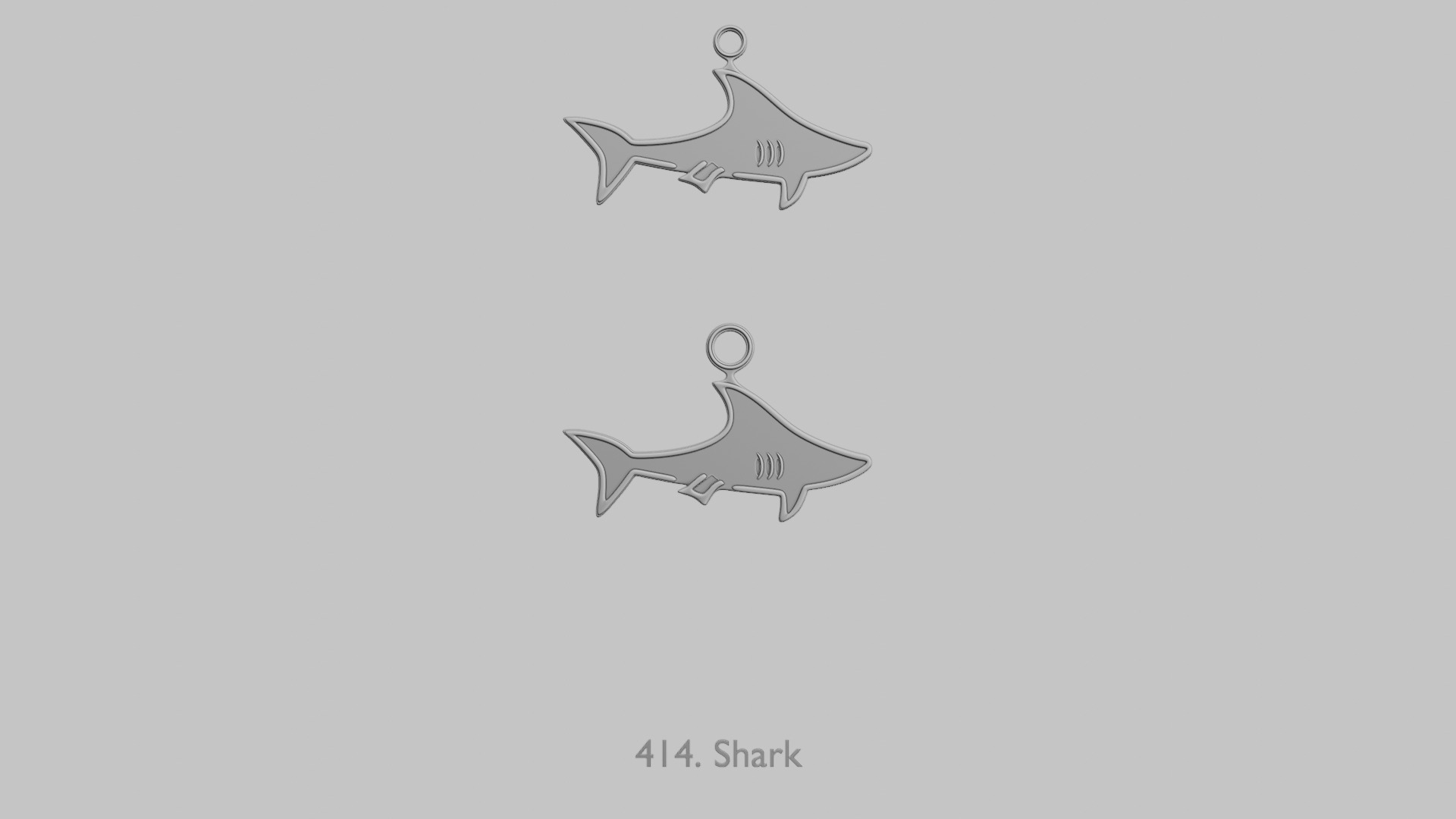 Creatures Aquatic Life Pendant Pack 3D print model_10