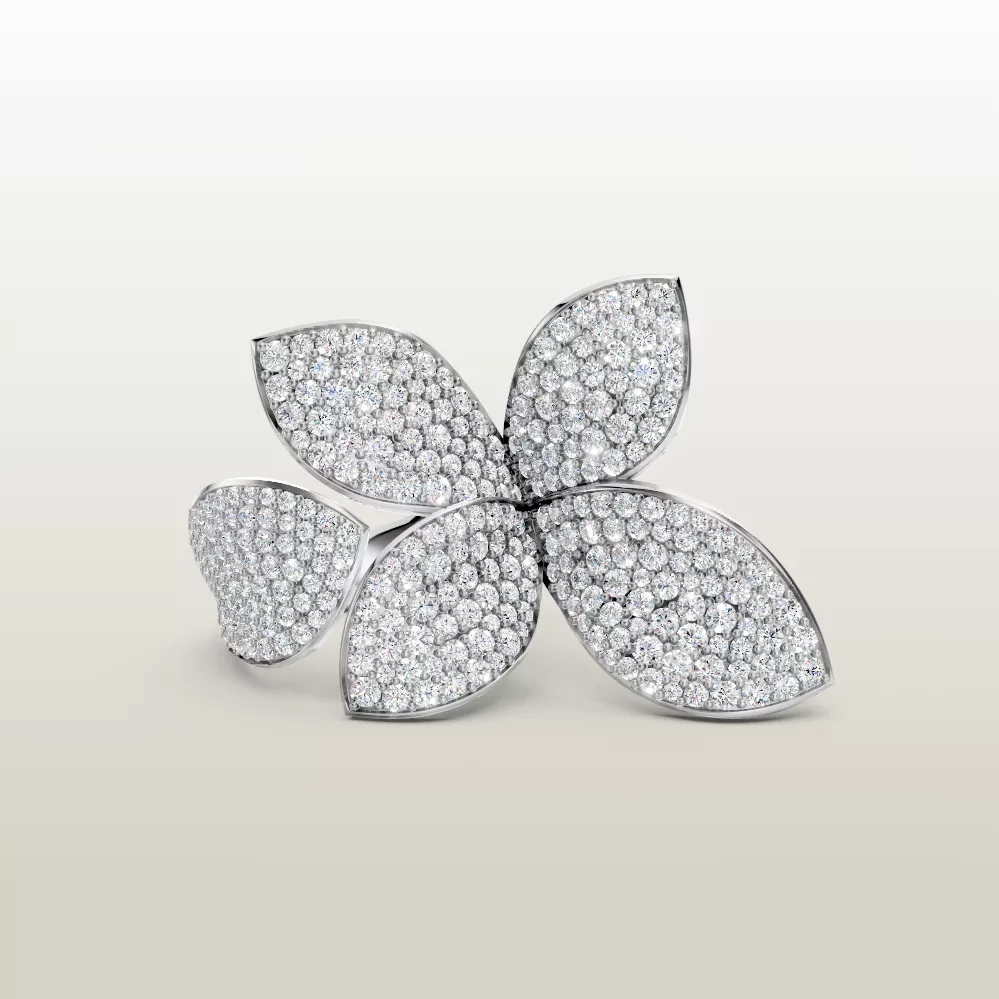 Pasqual Bruni Giardini Segreti diamond ring 3D print model
