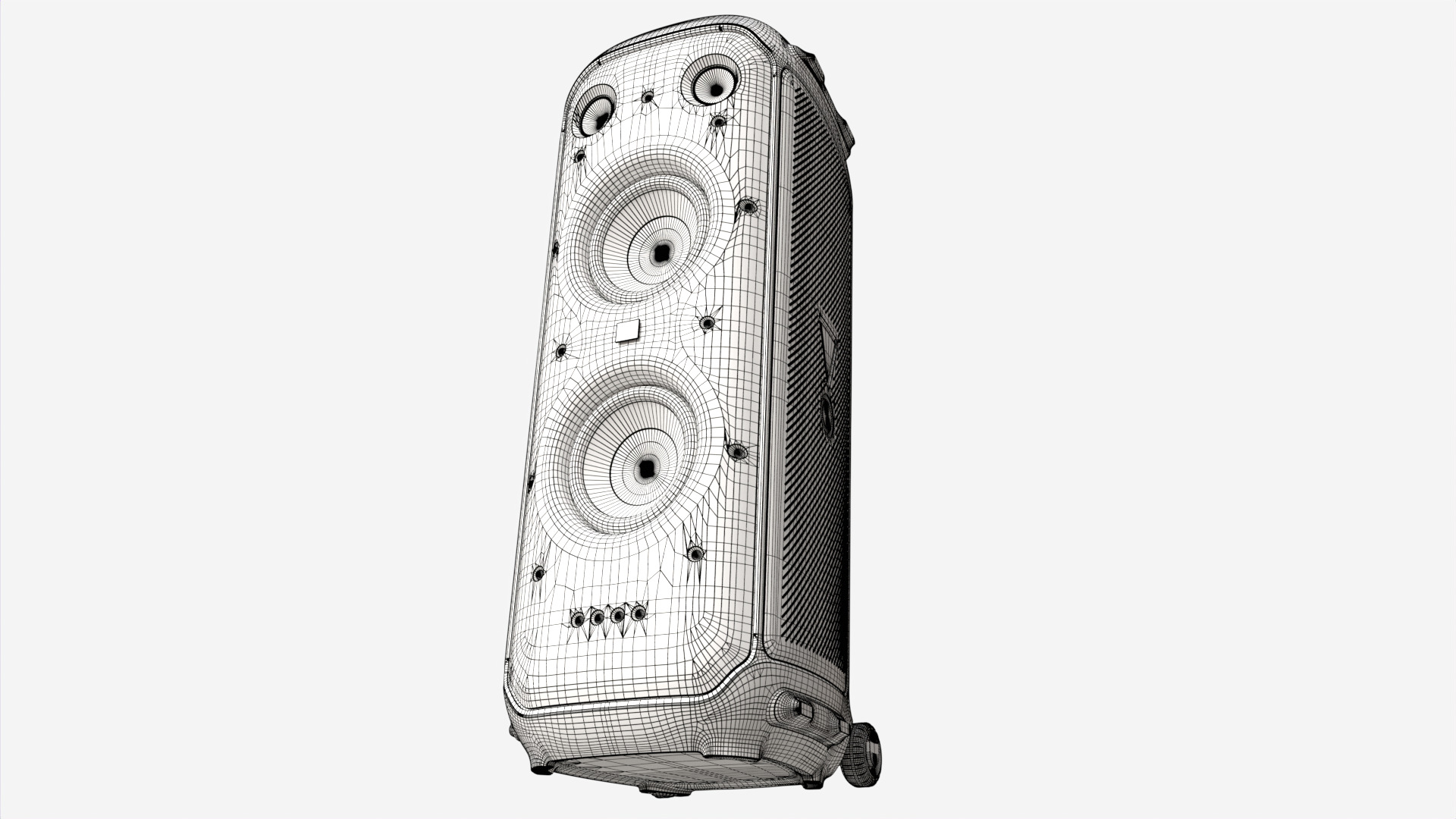 JBL Partybox 710 Low-poly 3D model_9