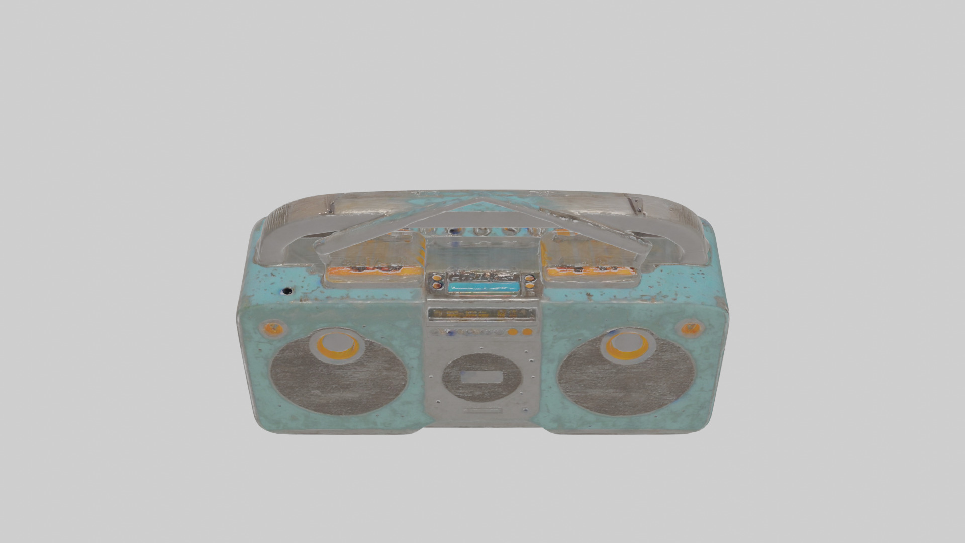 Cartoon Boombox Low-poly 3D model_23