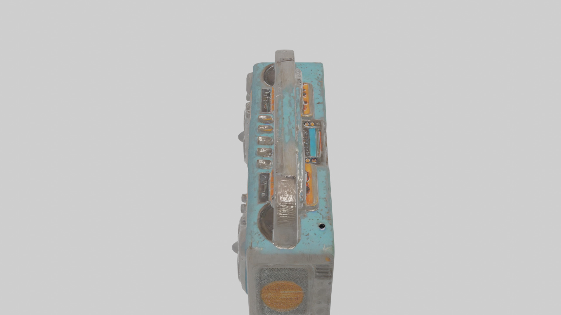 Cartoon Boombox Low-poly 3D model_26