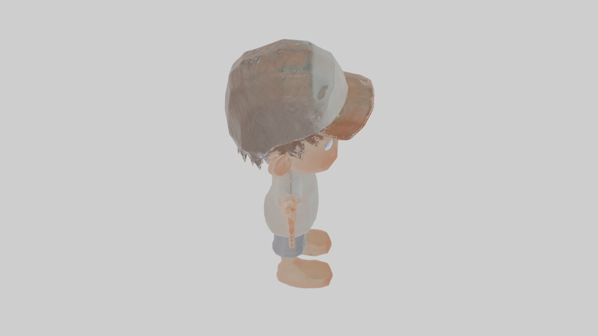 Cartoon Boy Low-poly 3D model_28
