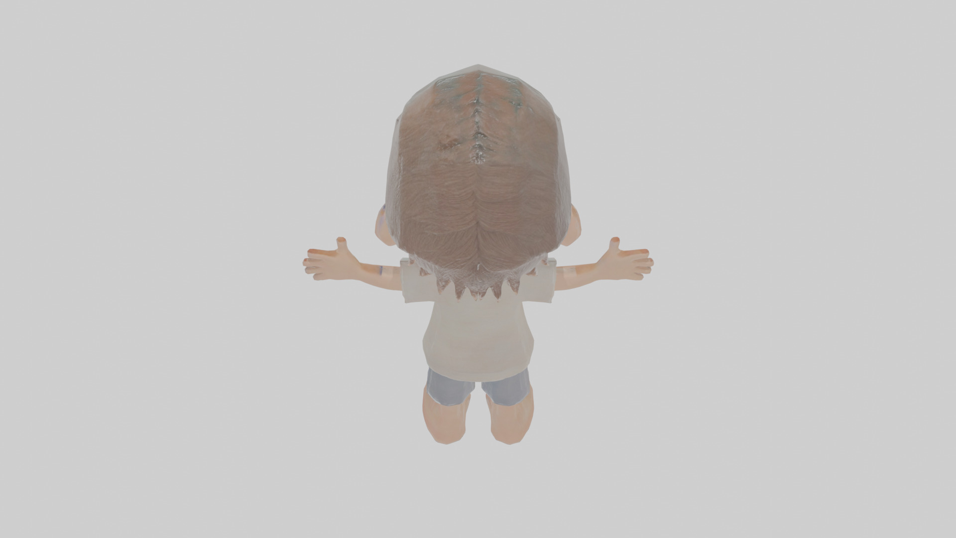 Cartoon Boy Low-poly 3D model_24