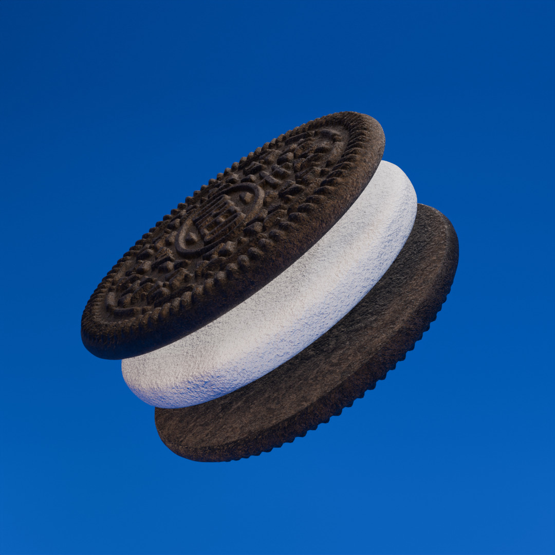Oreo cookie 3D model 3D model_3
