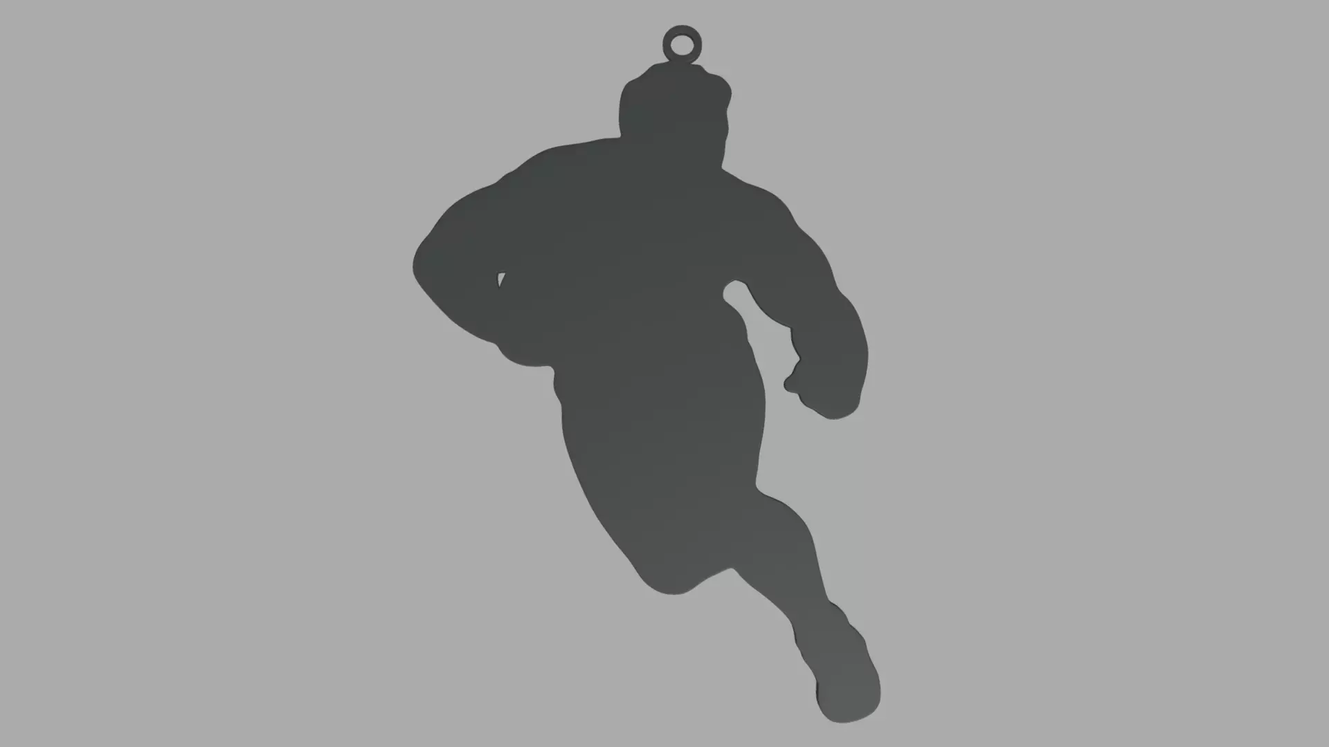 Rugby Key Ring Chain 02 3D print model