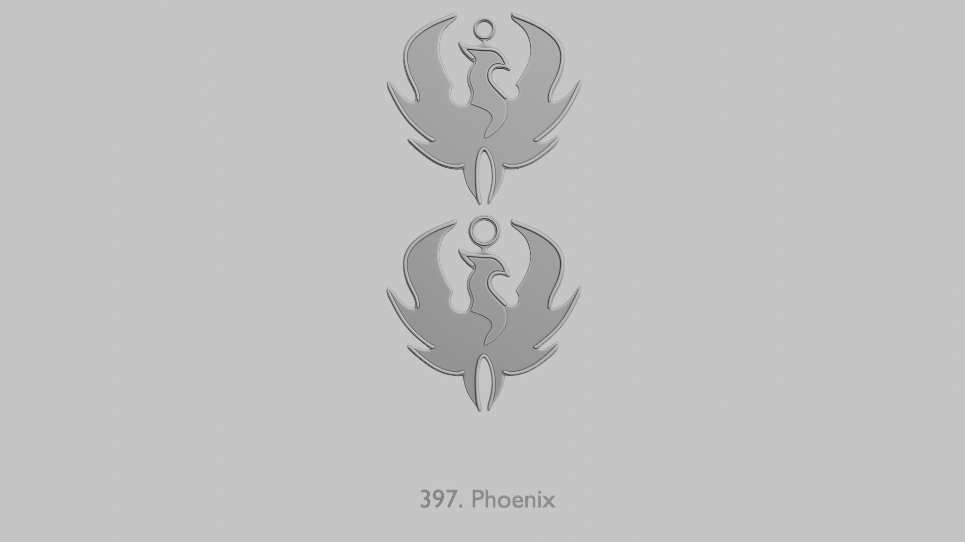 Creatures Birds and Flying Creatures Pendant Pack 3D print model_18