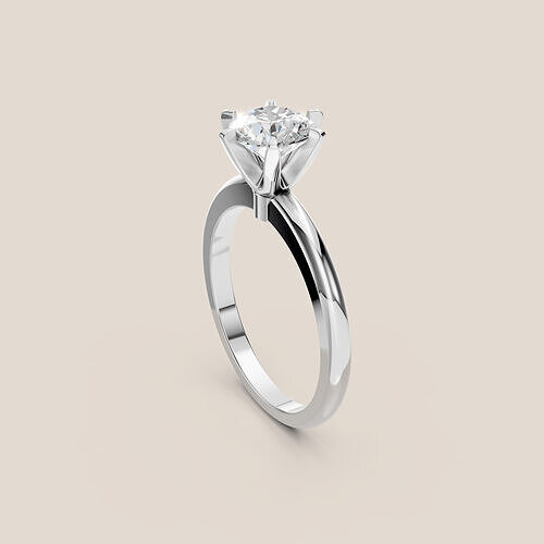 Engagement Ring Tifany-2 3D print model