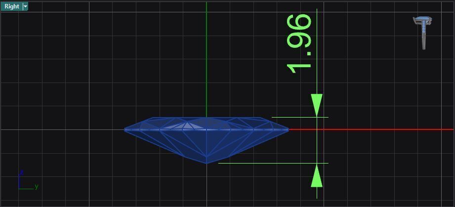 Prong set marquise and round shape diamonds stud earrings 3D print model_14