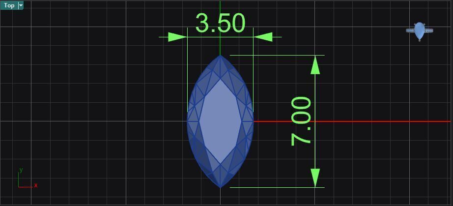 Prong set marquise and round shape diamonds stud earrings 3D print model_13