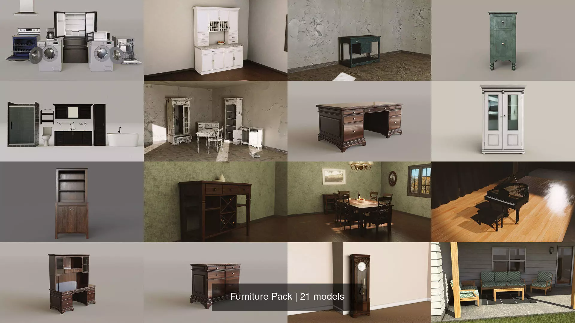 Furniture Pack 3D Model Collection_0