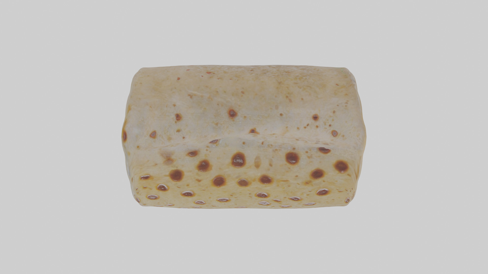 Cartoon Burrito Low-poly 3D model_21