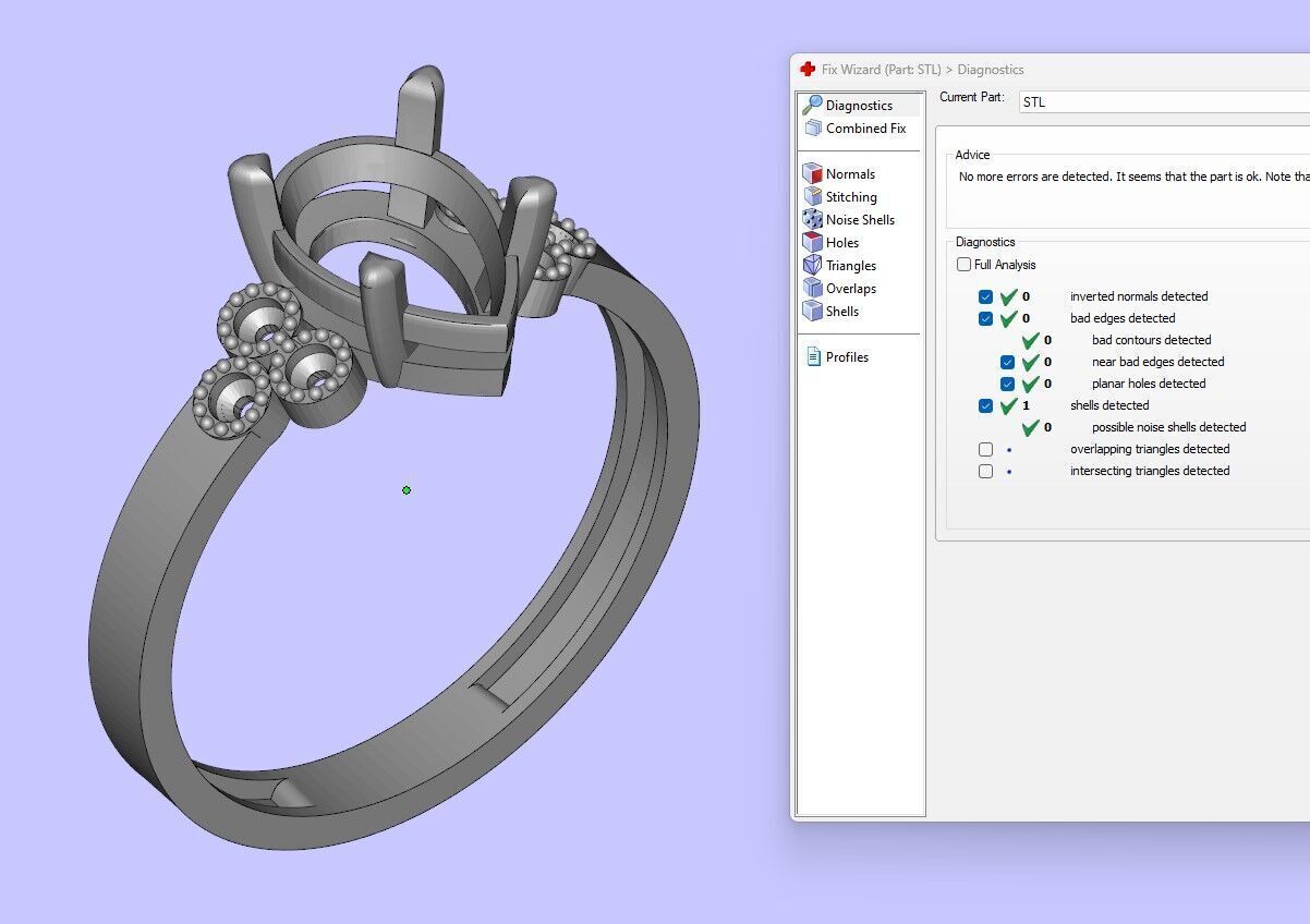 Drop Solitaire Ring 3D print model_1