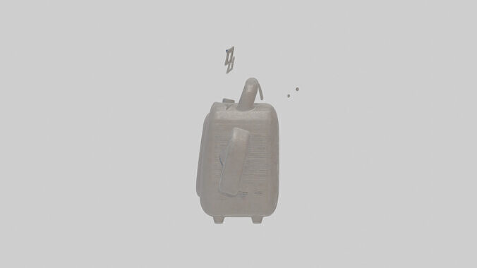 Cartoon CD Player Low-poly 3D model