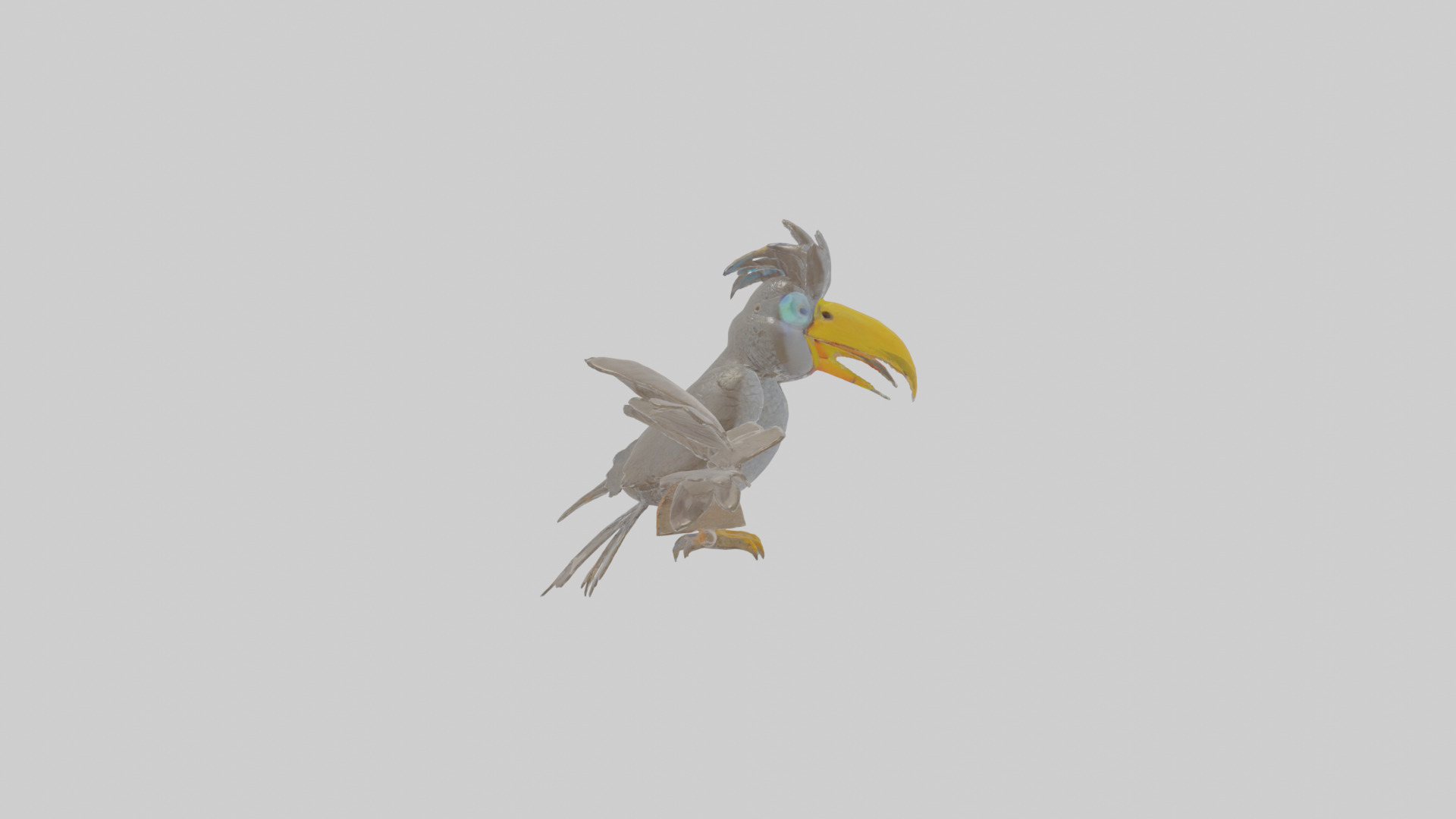 Cartoon Cacique Low-poly 3D model_22
