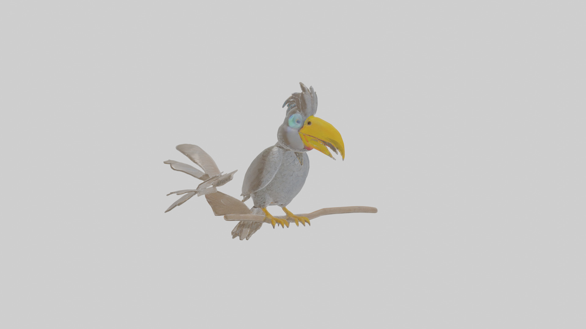Cartoon Cacique Low-poly 3D model_19