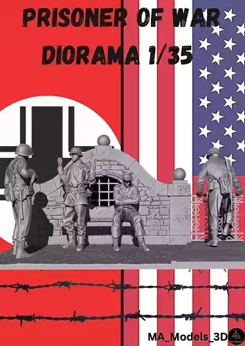 MA Models prisoner of war Diorama 1-35