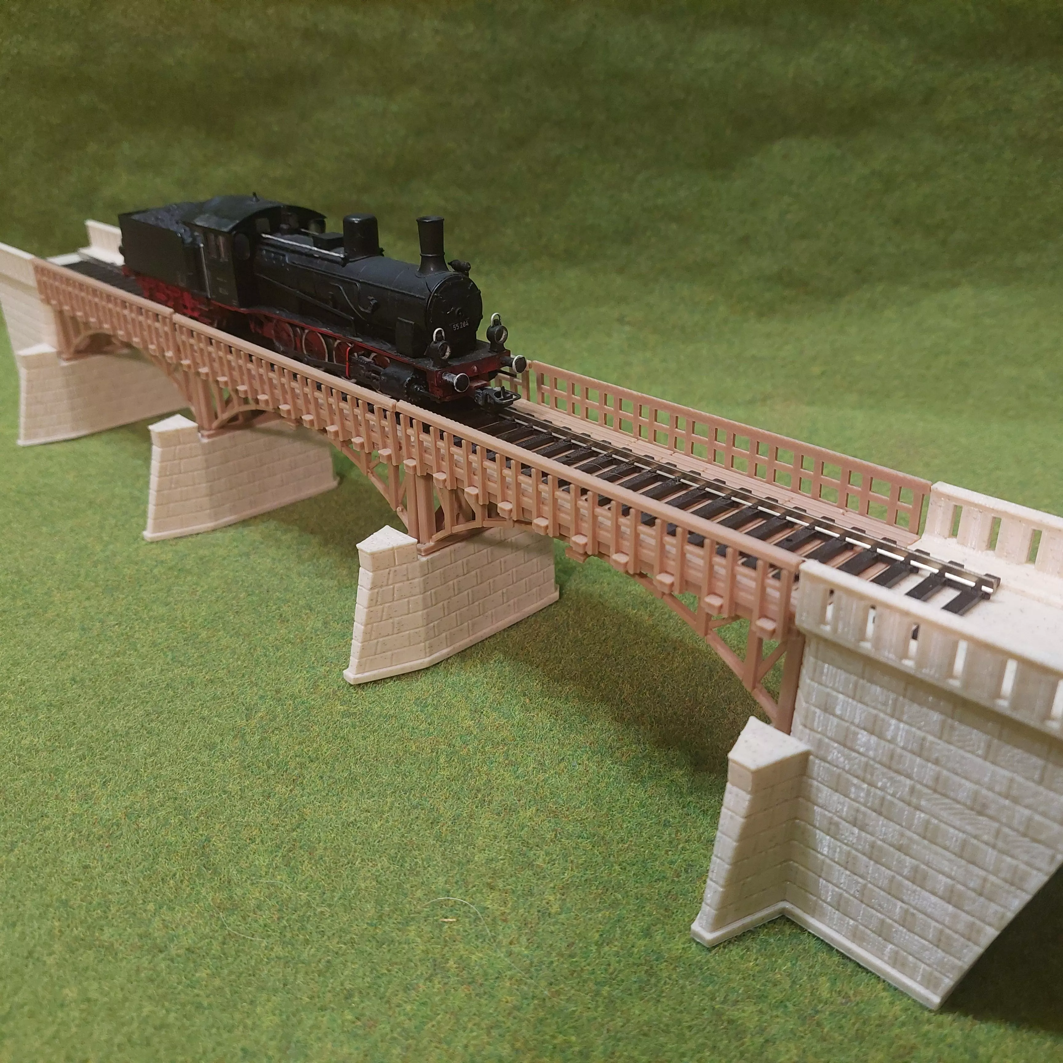 H0 scale Wooden Arch Railway Bridge - FDM 3D print model